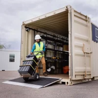 Shipping Container for construction storage